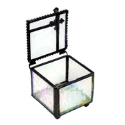 Clear Stained Glass Rosary Box
