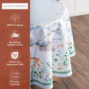 63" Round Tablecloth - Snowy World