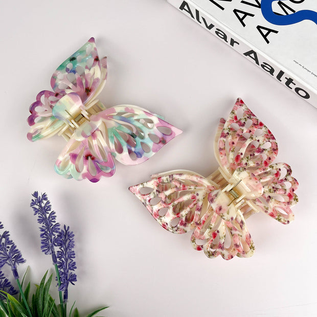 Double Layer Hollow Butterfly Hair Clip