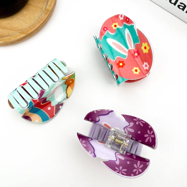 Cute Bunny Egg-shaped Hair Clip