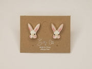 Epoxy Bunny Post Earring