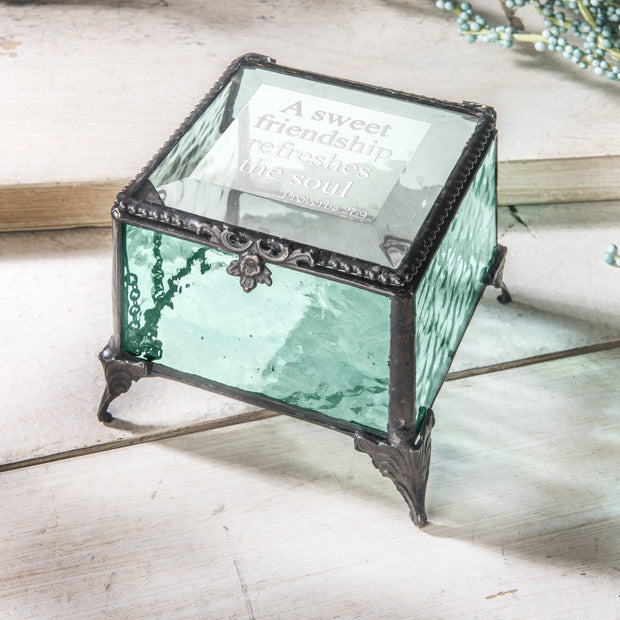 Friendship Keepsake Box - Engraved - Proverbs 27:9