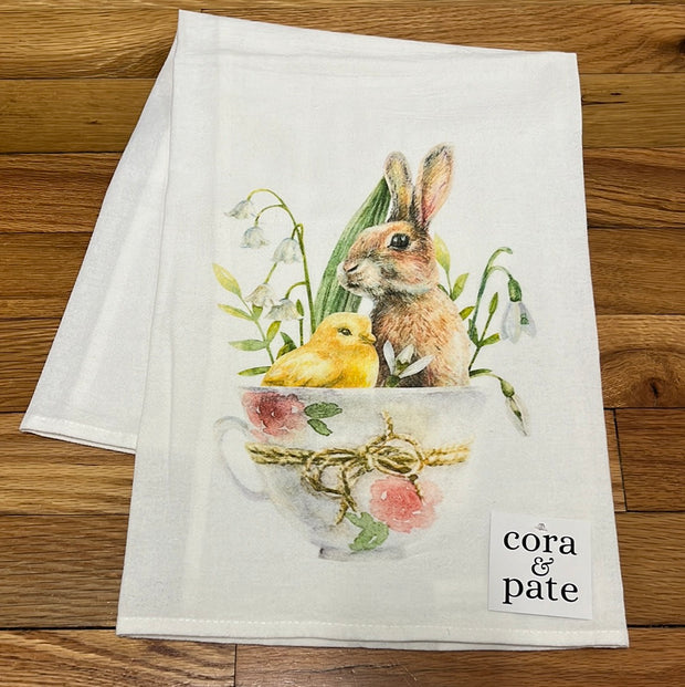 Bunny & Chick Flour Sack Towel