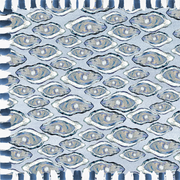 Blue Oysters Vinyl Floor Mat