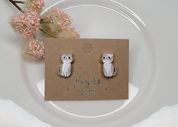 Kitty Picture Post Earrings
