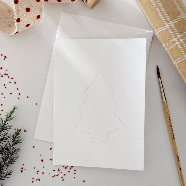Gingerbread paintable notecards