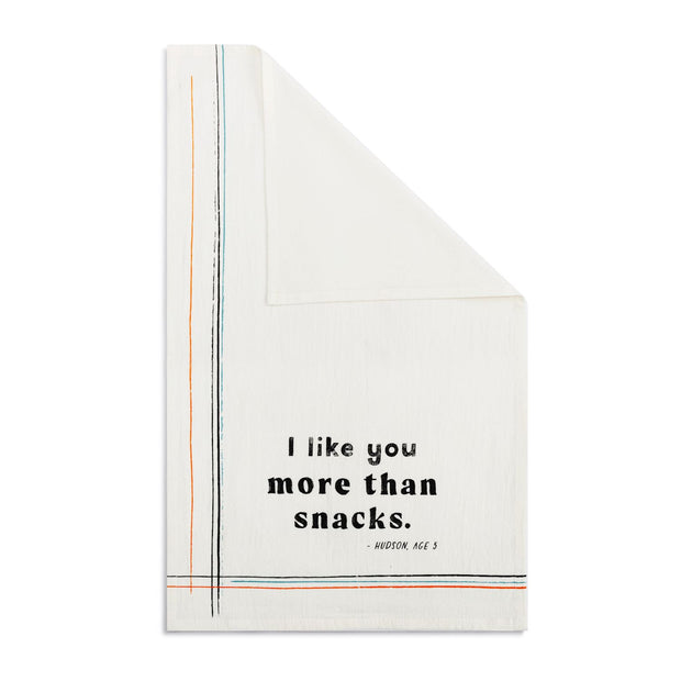 More than Snacks Flour Sack Towel