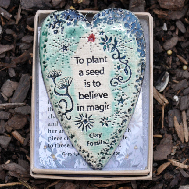 To Plant a Seed Pottery Ornament