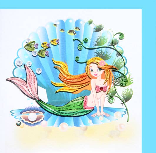 Little Mermaid Quilling Card