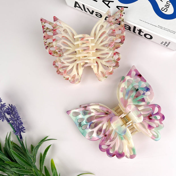 Double Layer Hollow Butterfly Hair Clip
