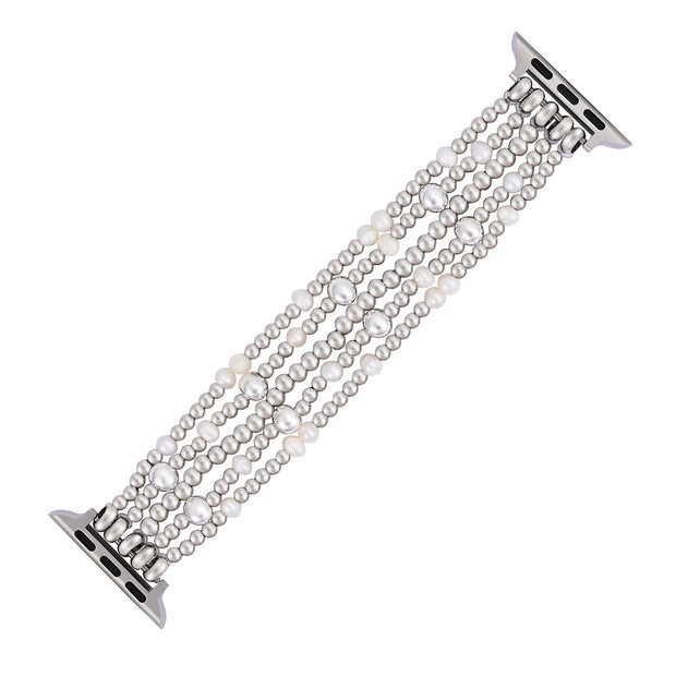 Shimmering Pearl Stretch Apple Watch Band