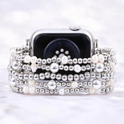 Shimmering Pearl Stretch Apple Watch Band