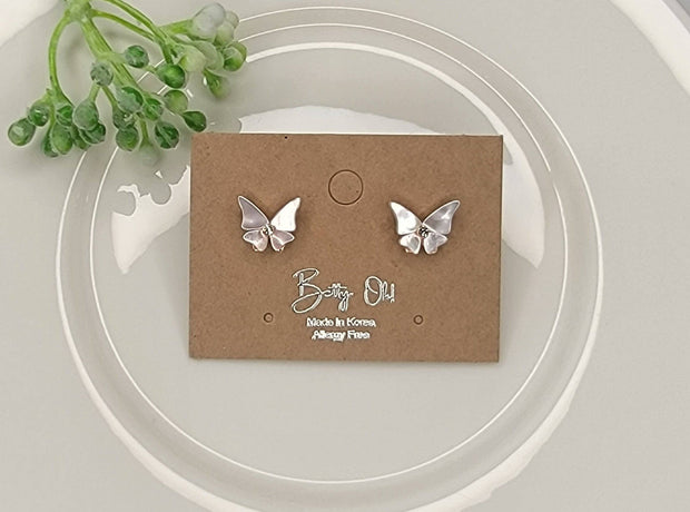 Mother of Pearl Mini Butterfly Earrings