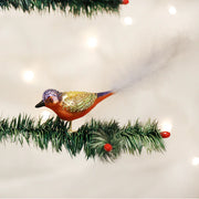 Painted Bunting Clip-on Ornament