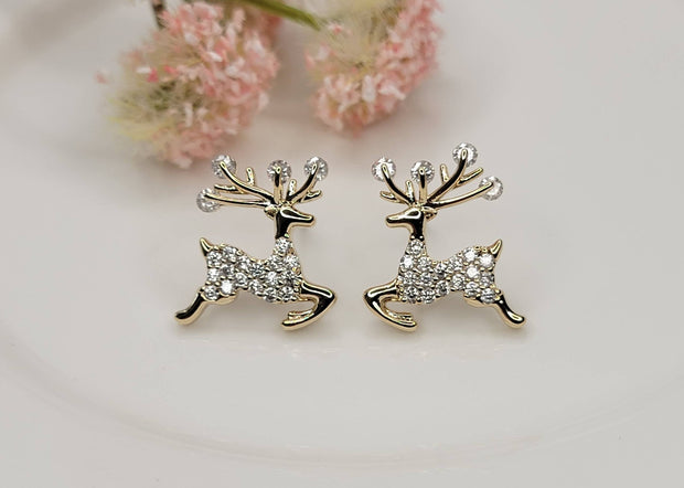 Reindeer Post Earrings