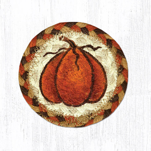 5" Jute Coaster Harvest Pumpkin