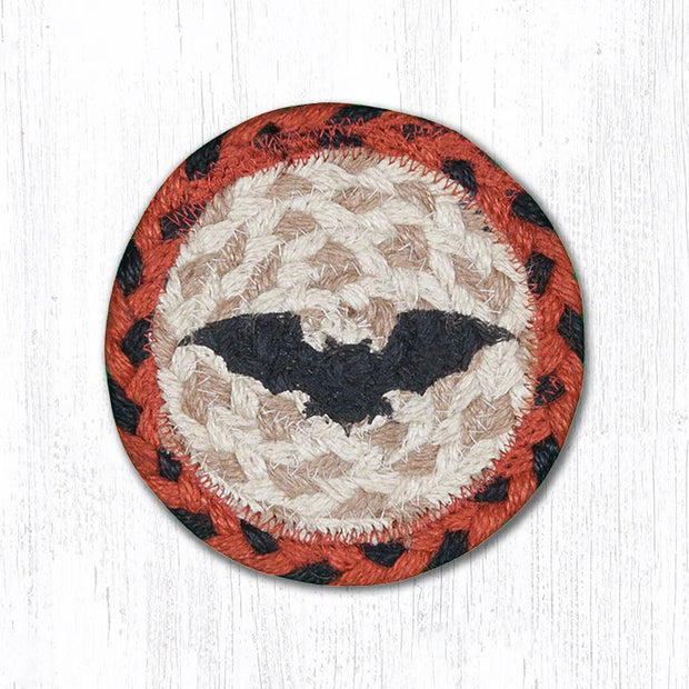 5" Bat Jute Coaster