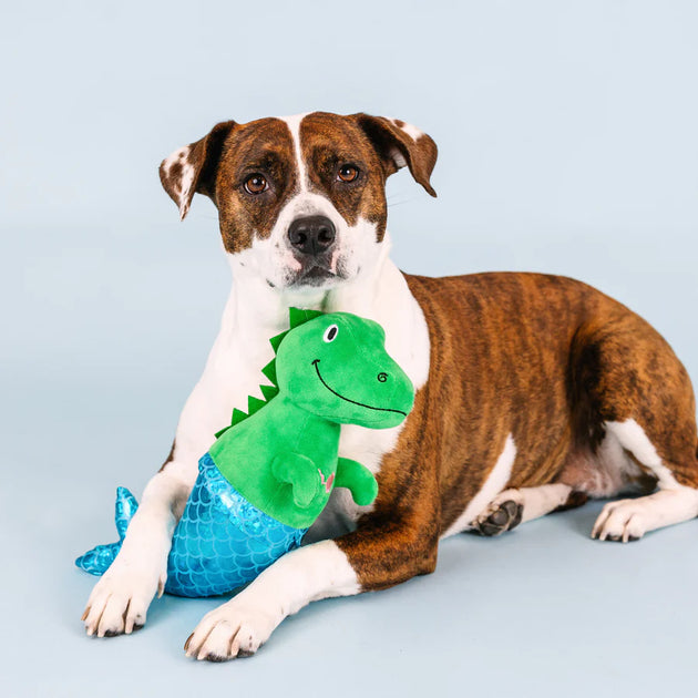 Mer-Rex Plush Dog Toy – Cattail Cottage
