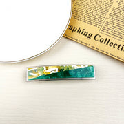 Acetate Vintage Green Hair Clip Lady Claw Clips Spring Clip