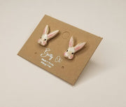 Epoxy Bunny Post Earring