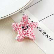 Acetate mini marine life hair clip crab conch claw clip