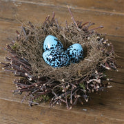 Blue Speckled Glass Robin's Egg