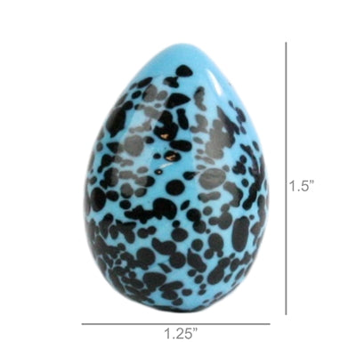 Blue Speckled Glass Robin's Egg