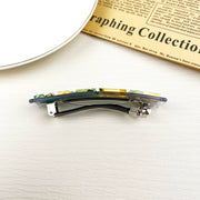 Acetate Vintage Green Hair Clip Lady Claw Clips Spring Clip