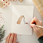 Gingerbread paintable notecards