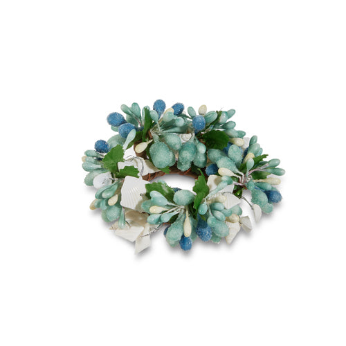 Beaded Shell Candle Rings, 3 Sizes