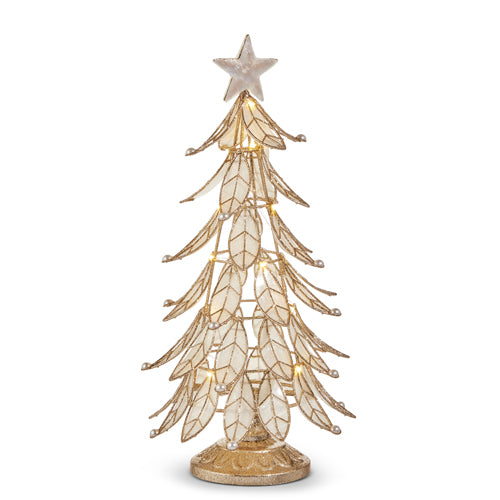 15.5” Lighted Capiz Tree