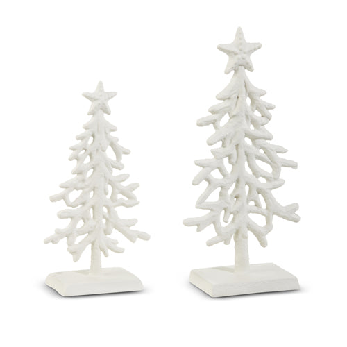 White Coral Trees, Set of 2
