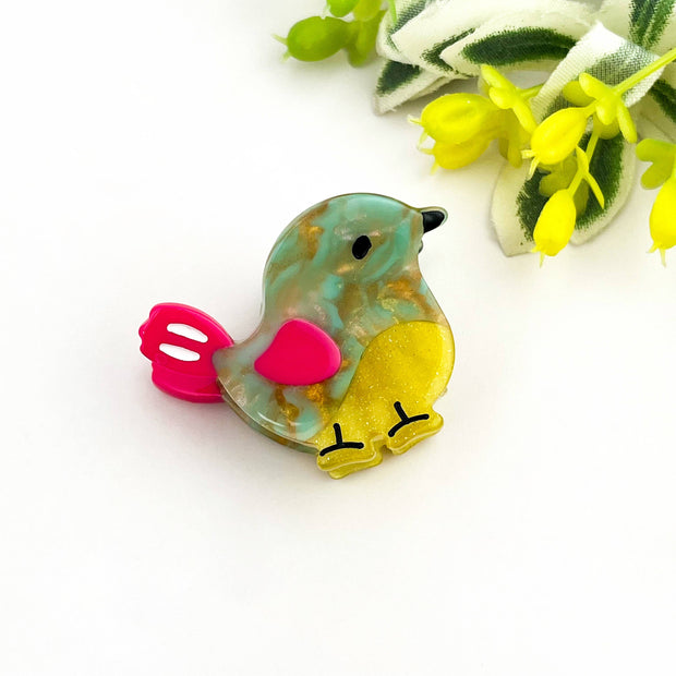 🐦 Mini Bird Cute & Whimsical Animal Acetate Hair Claw Clip