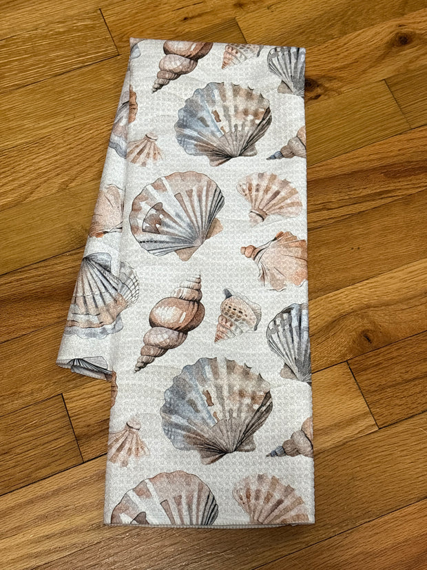 Beige Shells Eco-Dishtowel
