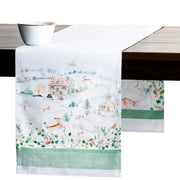 72" Table Runner Double Layer - Snowy World