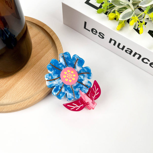 Colorful Flower Hair Clip