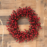 24" Red Berry Wreath