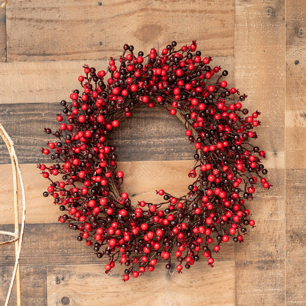 24" Red Berry Wreath