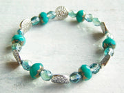 Elastic Czech Bracelet - Spring Colors