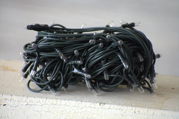 Teeny Lights Green Cord, 35 count
