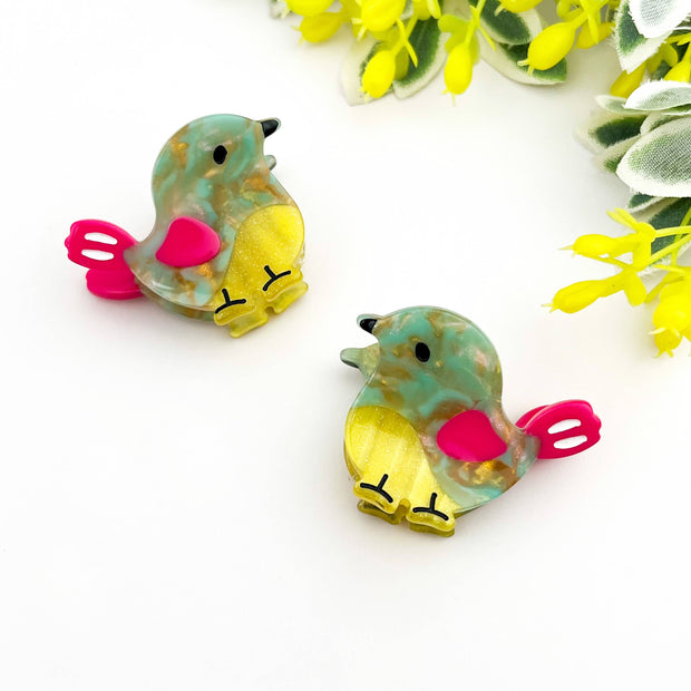 🐦 Mini Bird Cute & Whimsical Animal Acetate Hair Claw Clip