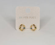 Tiny Dolphin Post Earring