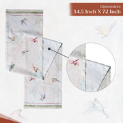 72" Table Runner - Flying Birds