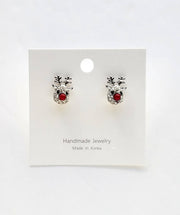 Sparkly Reindeer Post Earrings