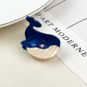 Acetate mini marine life hair clip crab conch claw clip