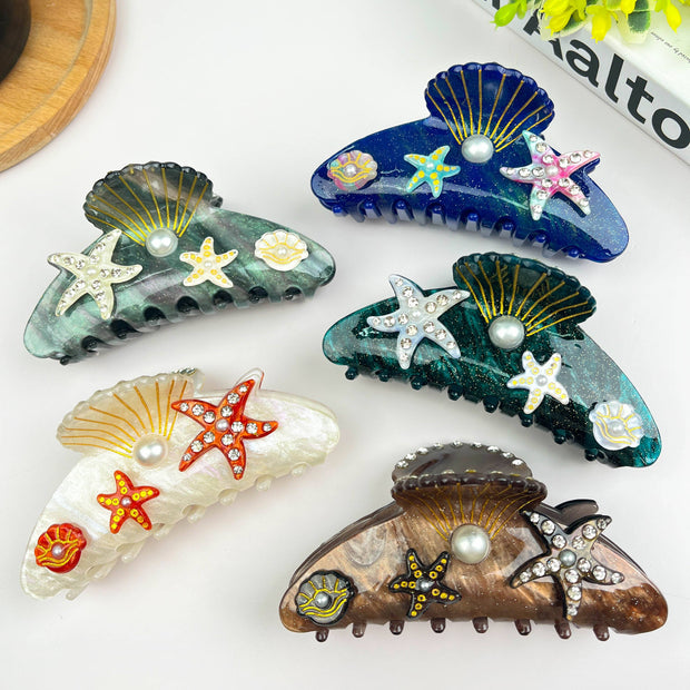 Starfish Under the Sea Claw Clip