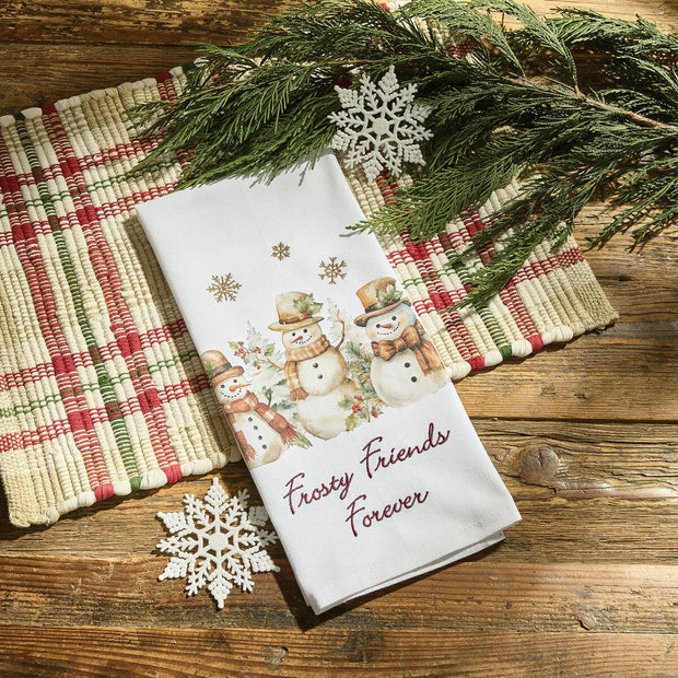 Frosty Friends Forever Dishtowel