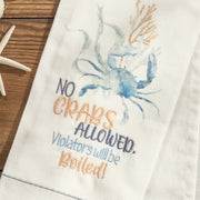 No Crabs Allowed Dishtowel