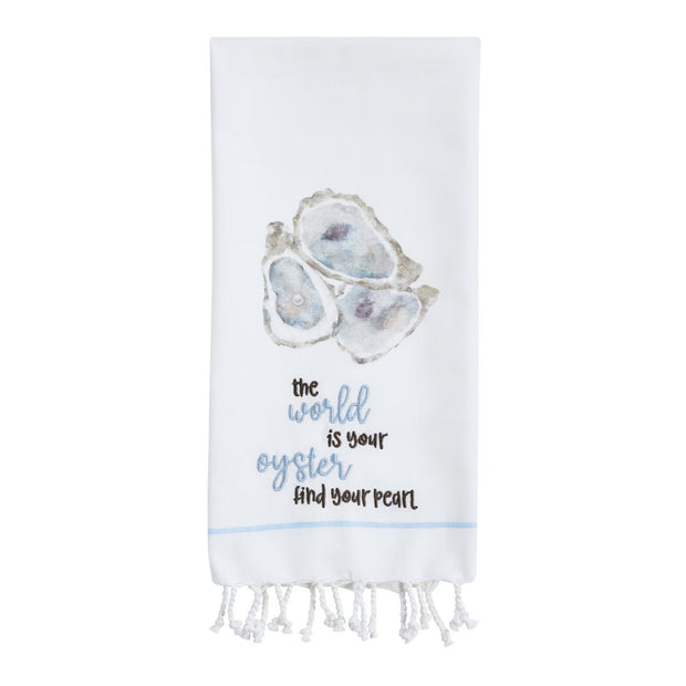 The World is Your Oyster Decorative Dishtowel