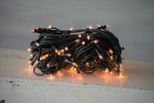 Teeny Lights Green Cord, 35 count
